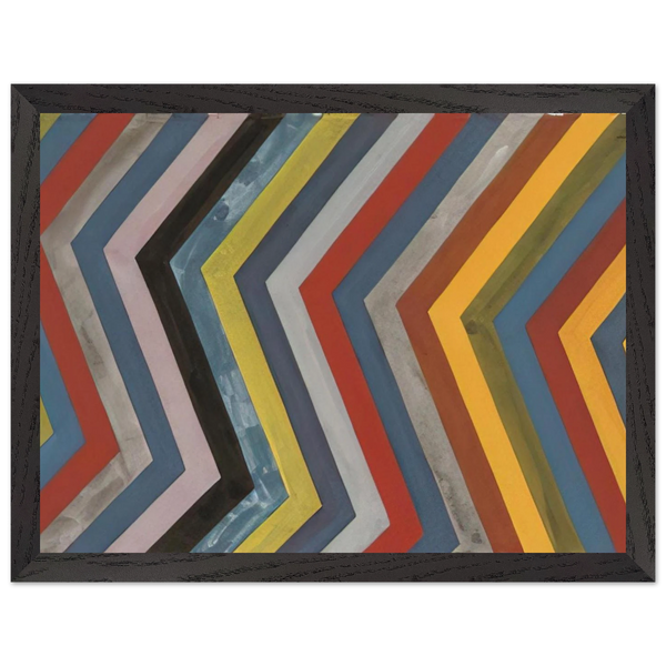 Irregular Bands with Colors Superimposed by Sol LeWitt — Framed art print at Zephyeer