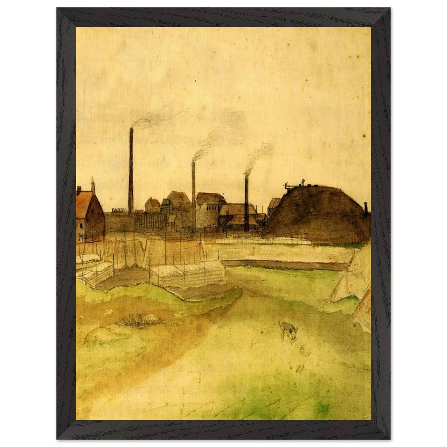 Coalmine in the Borinage by Vincent van Gogh — Framed art print at Zephyeer