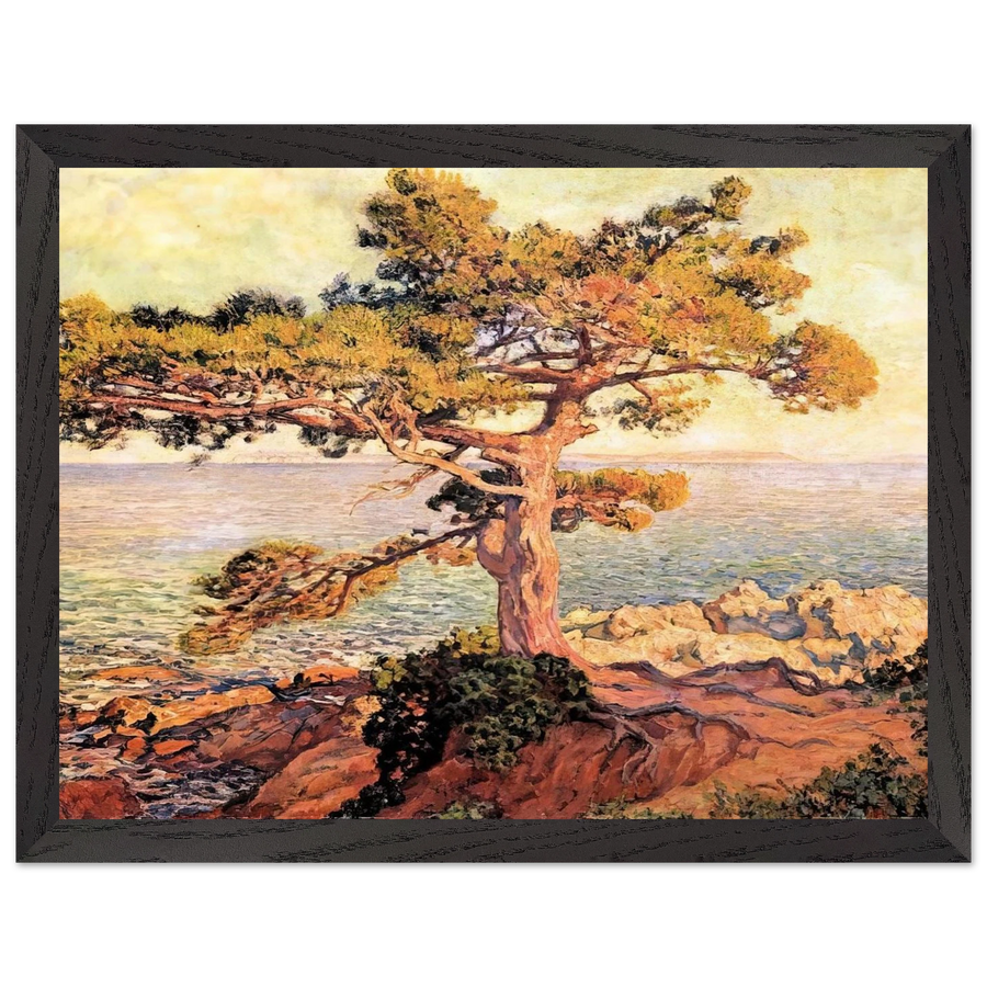 PINE BY THE MEDITERRANEAN SEA 1916 by Theo van Rysselberghe — Framed art print at Zephyeer