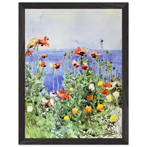 Poppies, Isles of Shoals 02 by Childe Hassam — Framed art print at Zephyeer