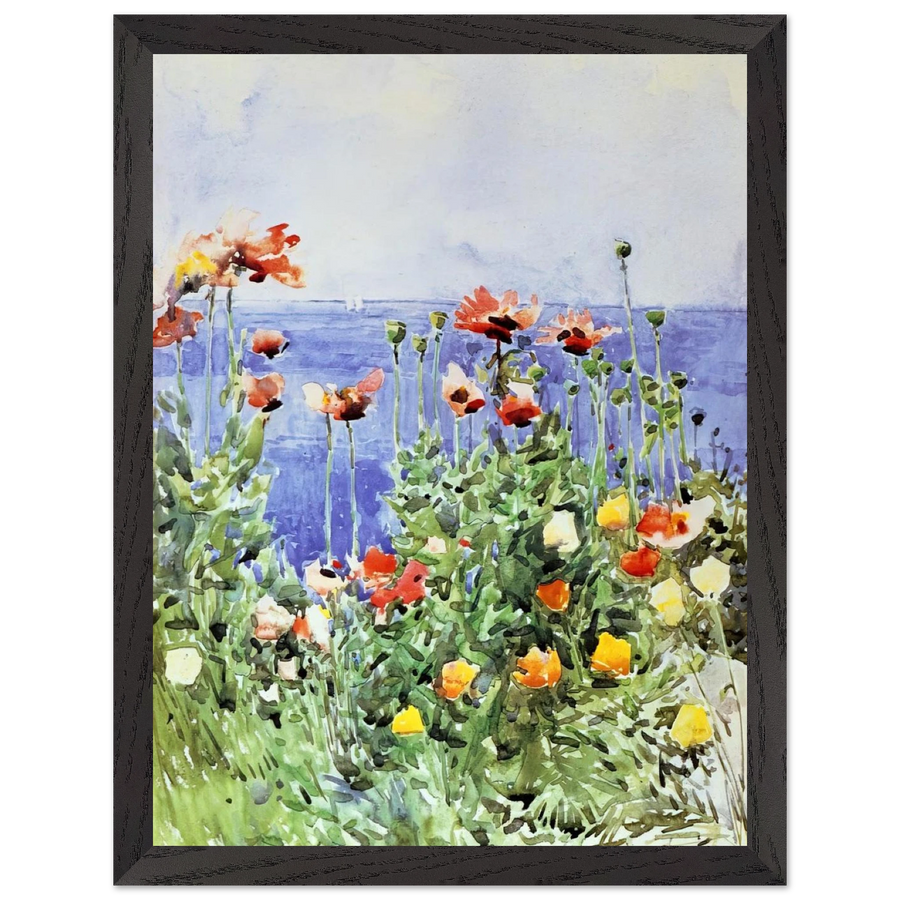 Poppies, Isles of Shoals 02 by Childe Hassam — Framed art print at Zephyeer
