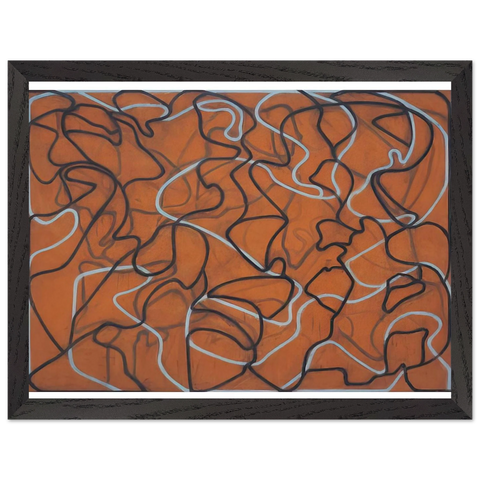 Red Ground Letter - 2010 by Brice Marden — Framed art print at Zephyeer