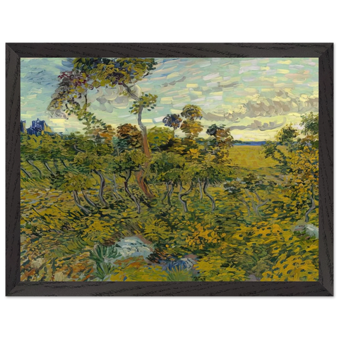 Sunset at Montmajour by Vincent van Gogh — Framed art print at Zephyeer