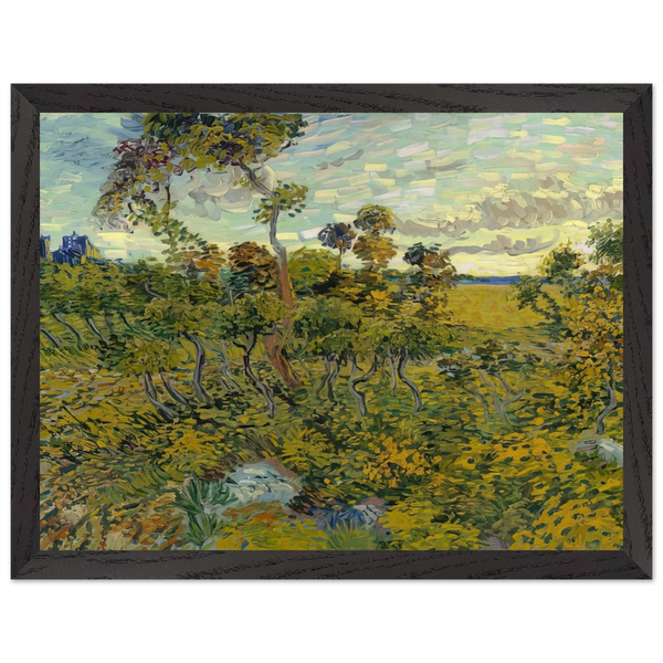 Sunset at Montmajour by Vincent van Gogh — Framed art print at Zephyeer