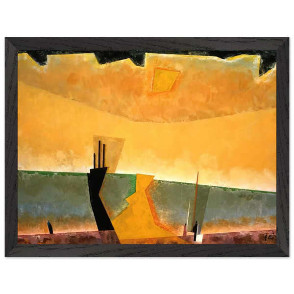 STORM BREWING 1939 by Lyonel Feininger — Framed art print at Zephyeer