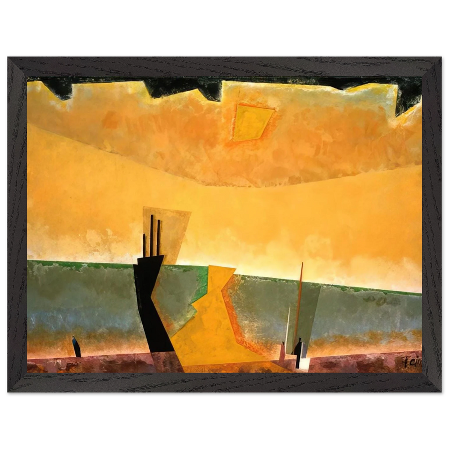 STORM BREWING 1939 by Lyonel Feininger — Framed art print at Zephyeer