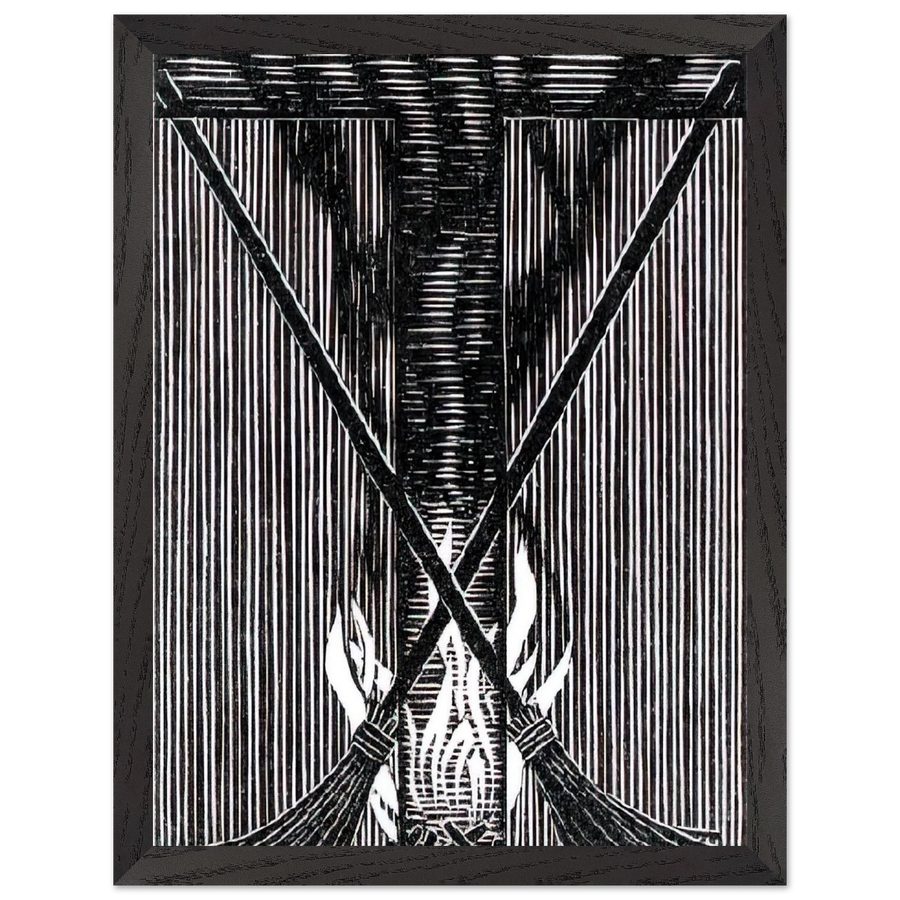 INITIAL T by MC Escher — Framed art print at Zephyeer