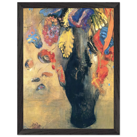 FLOWERS by Odilon Redon — Framed art print at Zephyeer