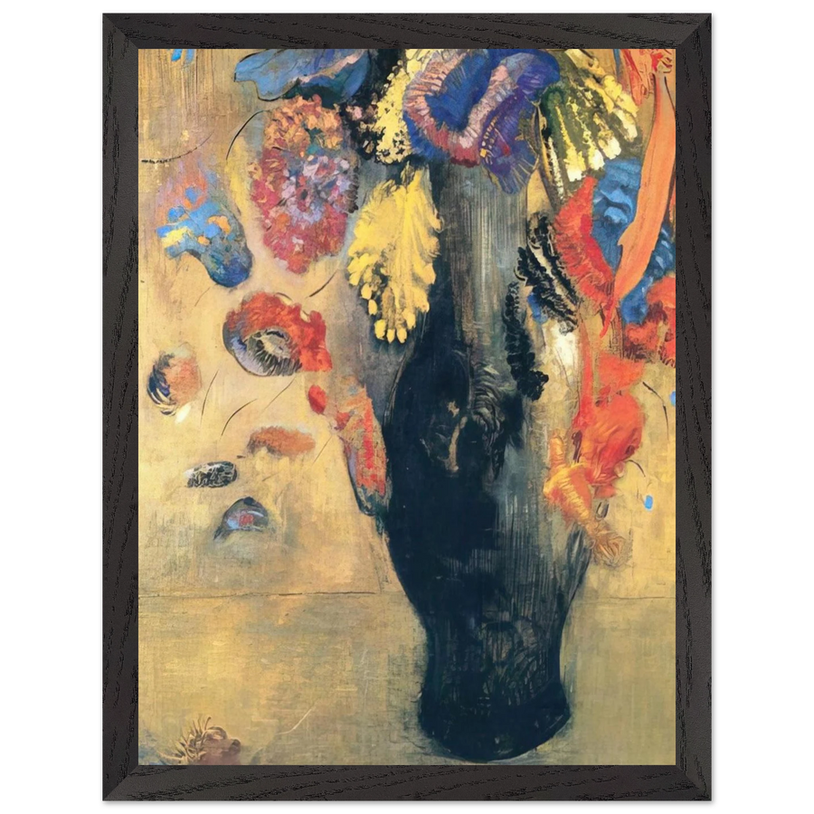FLOWERS by Odilon Redon — Framed art print at Zephyeer