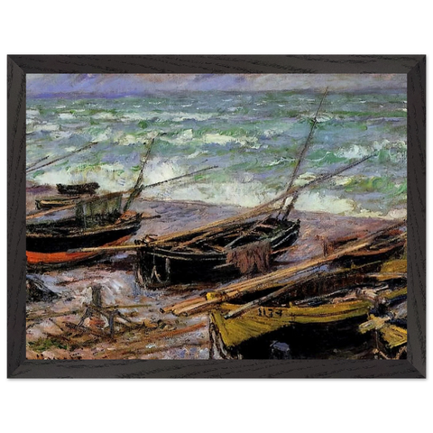 Fishing Boats by Claude Monet — Framed art print at Zephyeer