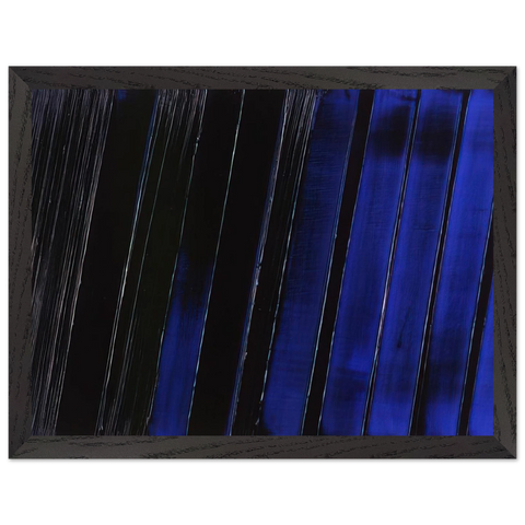 Peinture 11 Juillet 1987 - 1987 by Pierre Soulages — Framed art print at Zephyeer