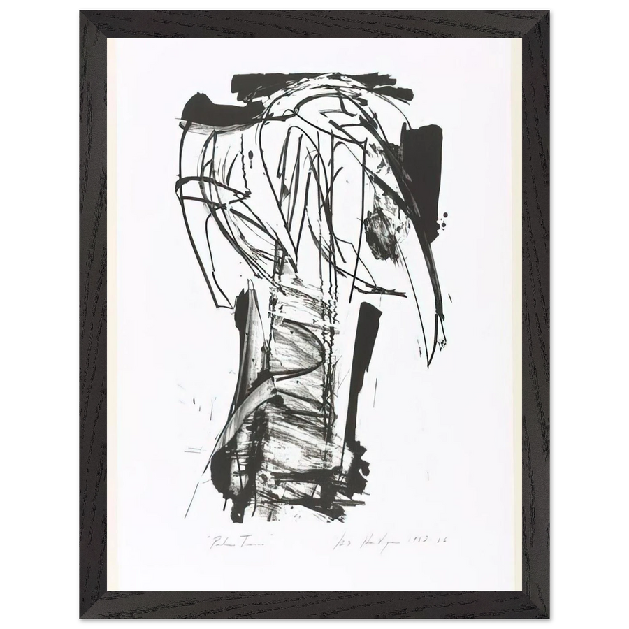 PALM TREES FROM THE SERIES THE ARCHAICS 1966 by Grace Hartigan — Framed art print at Zephyeer