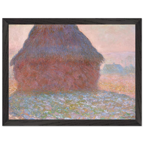 Grainstack in Sunshine by Claude Monet — Framed art print at Zephyeer