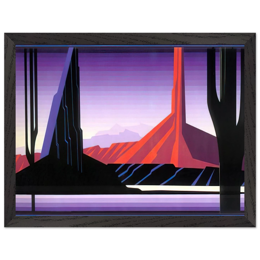 Beneath A Silent Sky by Eyvind Earle — Framed art print at Zephyeer
