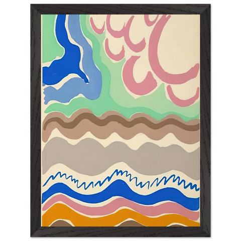 COMPOSITIONS COLORS IDEAS 14 by Sonia Delaunay — Framed art print at Zephyeer