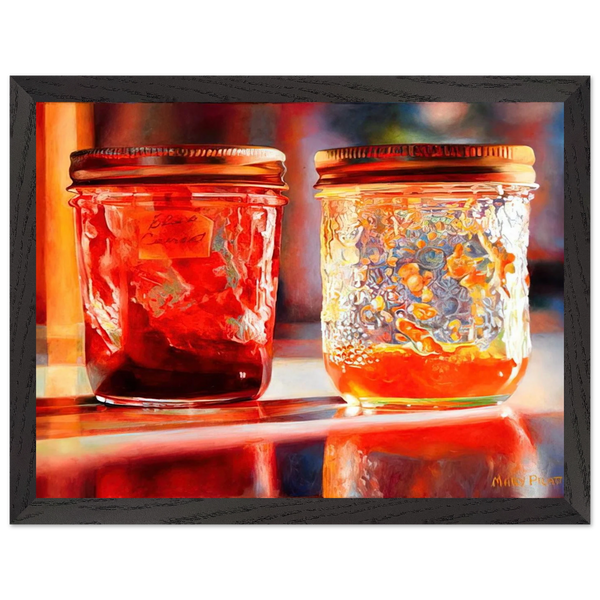 Smears of Jam, Lights of Jelly - 2007 by Mary Pratt — Framed art print at Zephyeer