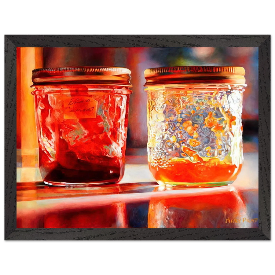 Smears of Jam, Lights of Jelly - 2007 by Mary Pratt — Framed art print at Zephyeer