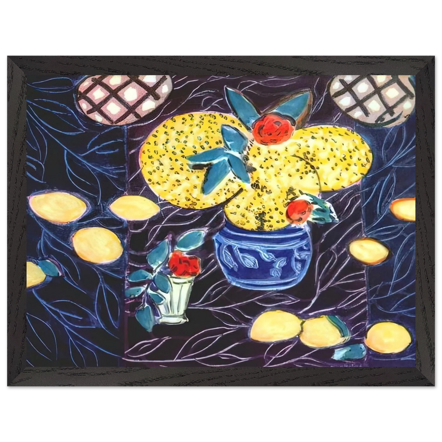 LEMONS AND MIMOSA 1944 by Henri Matisse — Framed art print at Zephyeer
