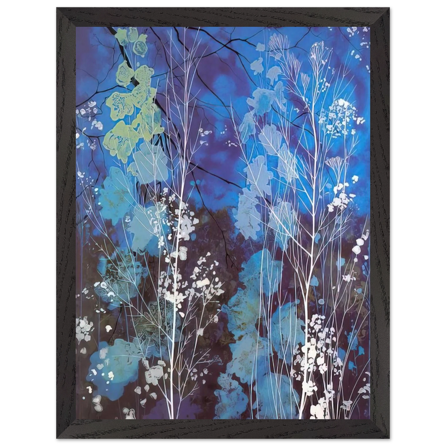 Delphinium by Eyvind Earle — Framed art print at Zephyeer