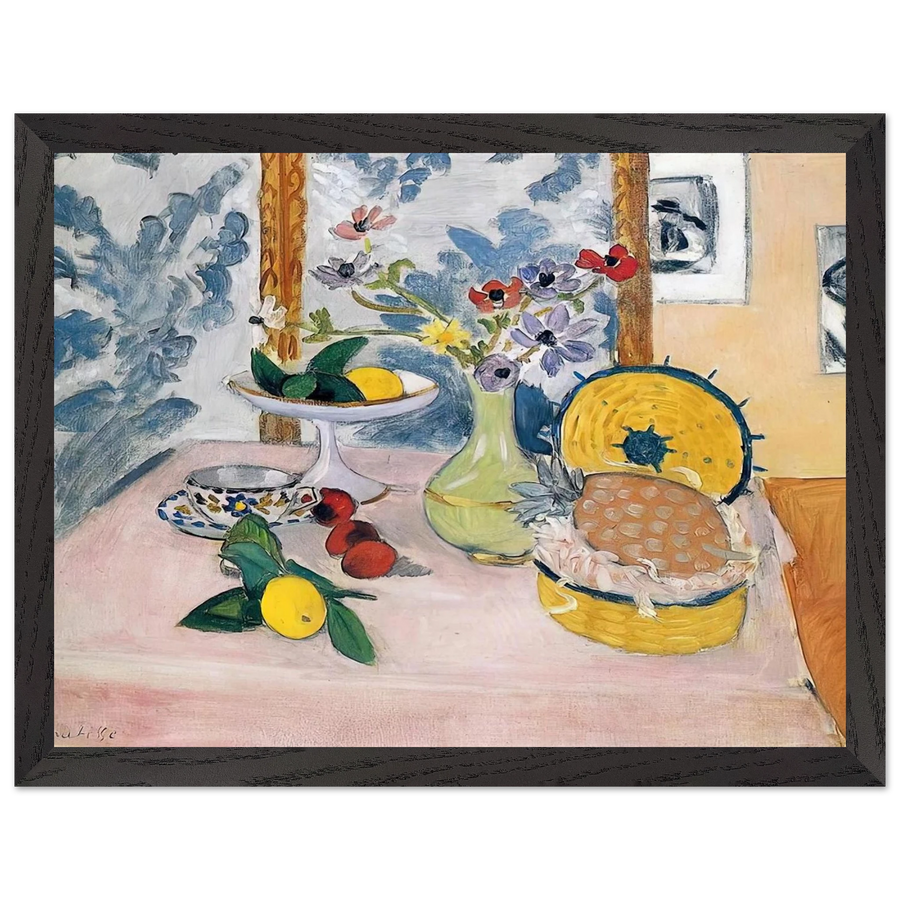STILL LIFE WITH PINEAPPLES by Henri Matisse — Framed art print at Zephyeer