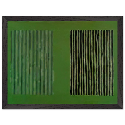 Green Giant - 1980 by Gene Davis — Framed art print at Zephyeer