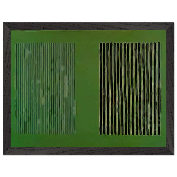 Green Giant - 1980 by Gene Davis — Framed art print at Zephyeer