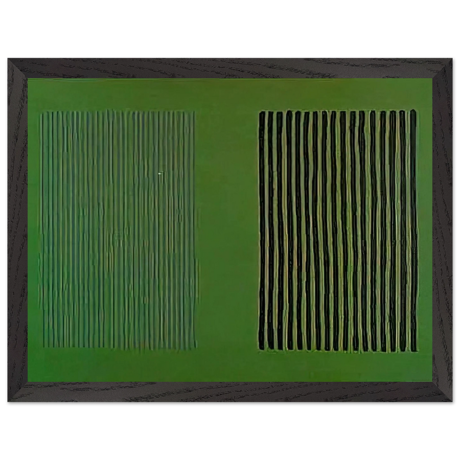 Green Giant - 1980 by Gene Davis — Framed art print at Zephyeer
