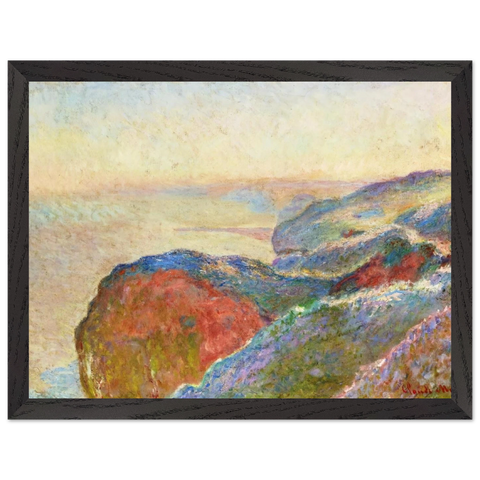 At Val Saint-Nicolas near Dieppe, Morning by Claude Monet — Framed art print at Zephyeer