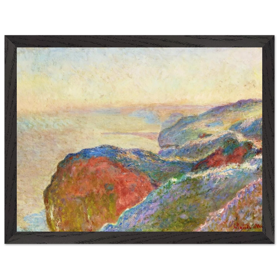 At Val Saint-Nicolas near Dieppe, Morning by Claude Monet — Framed art print at Zephyeer