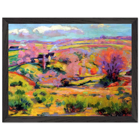 Landscape of Creuse at spring - Fauvism by Armand Guillaumin — Framed art print at Zephyeer