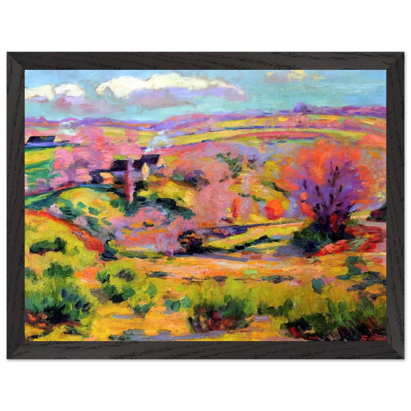 Landscape of Creuse at spring - Fauvism by Armand Guillaumin — Framed art print at Zephyeer