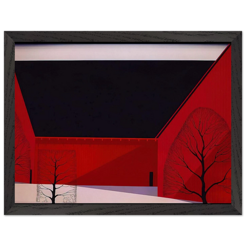 Western Barns by Eyvind Earle — Framed art print at Zephyeer