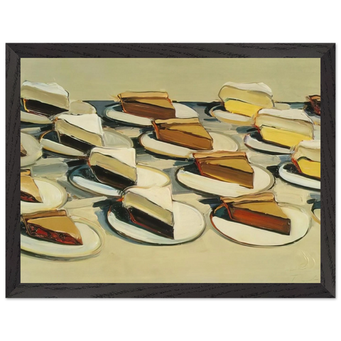 Pies, Pies, Pies - 1961 by Wayne Thiebaud — Framed art print at Zephyeer