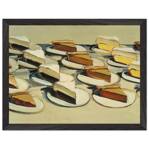 Pies, Pies, Pies - 1961 by Wayne Thiebaud — Framed art print at Zephyeer