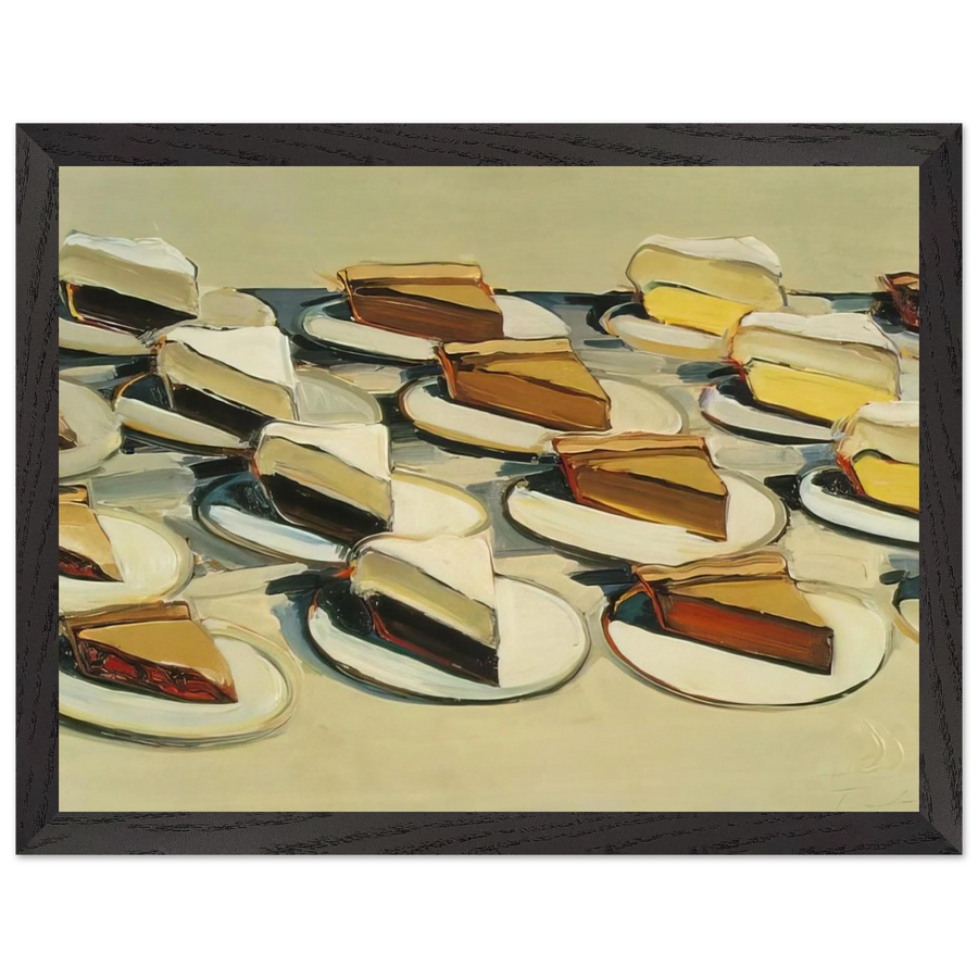 Pies, Pies, Pies - 1961 by Wayne Thiebaud — Framed art print at Zephyeer