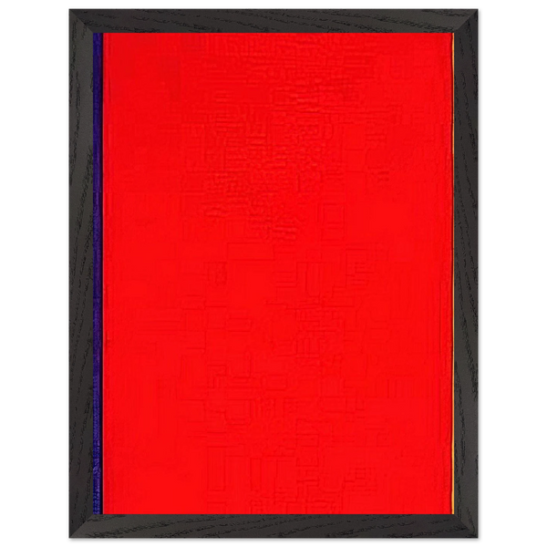 Who's Afraid of Red, Yellow, and Blue I by Barnett Newman — Framed art print at Zephyeer