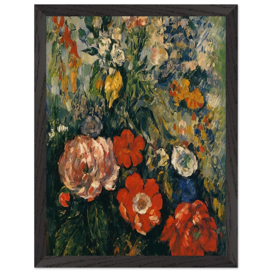 Bouquet of Flowers by Paul Cézanne — Framed art print at Zephyeer