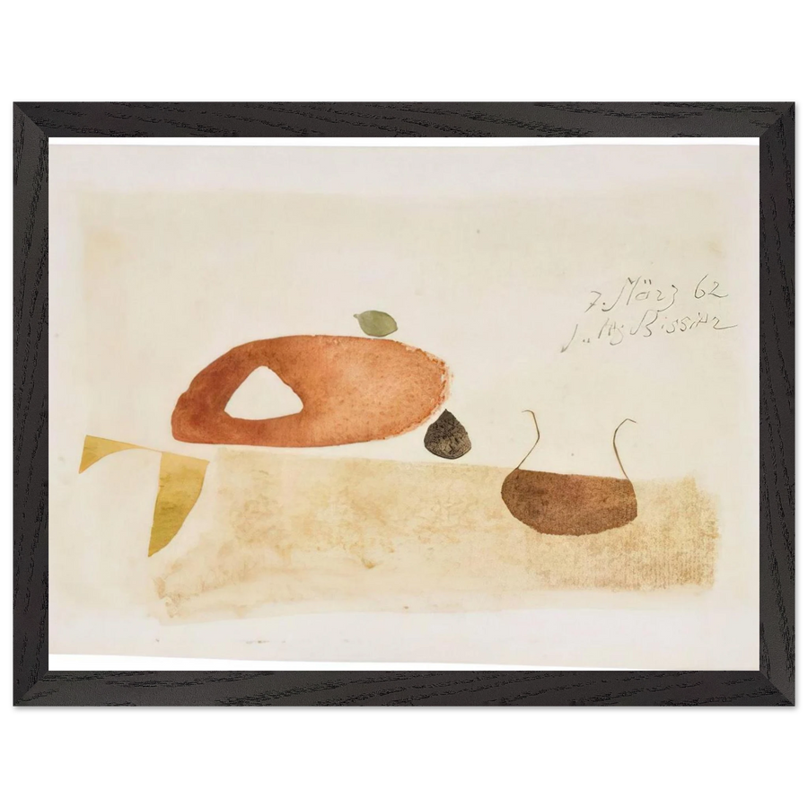 Komposition 7. März 62 - 1962 by Julius Bissier — Framed art print at Zephyeer