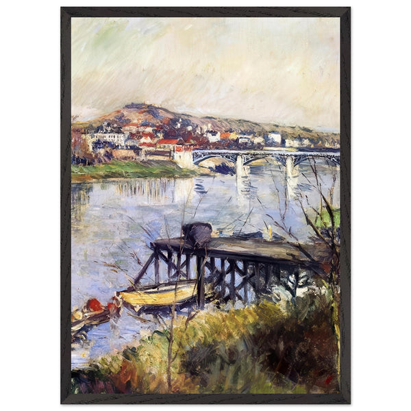 THE ARGENTEUIL BRIDGE by Gustave Caillebotte — Framed art print at Zephyeer