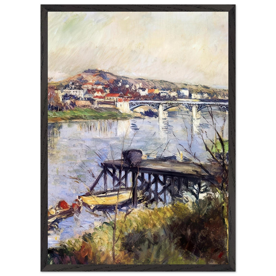 THE ARGENTEUIL BRIDGE by Gustave Caillebotte — Framed art print at Zephyeer