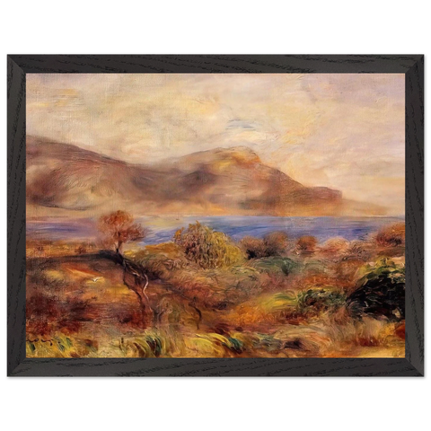Mediteranean Landscape by Pierre-Auguste Renoir — Framed art print at Zephyeer