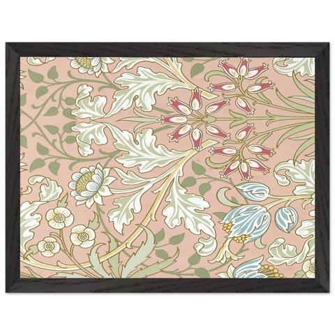 WALLPAPER HYACINTH PATTERN 480 1917 by William Morris — Framed art print at Zephyeer