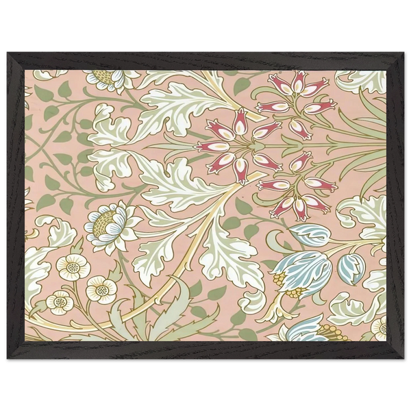 WALLPAPER HYACINTH PATTERN 480 1917 by William Morris — Framed art print at Zephyeer