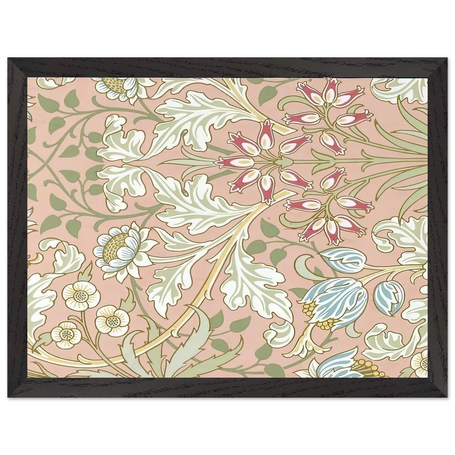 WALLPAPER HYACINTH PATTERN 480 1917 by William Morris — Framed art print at Zephyeer