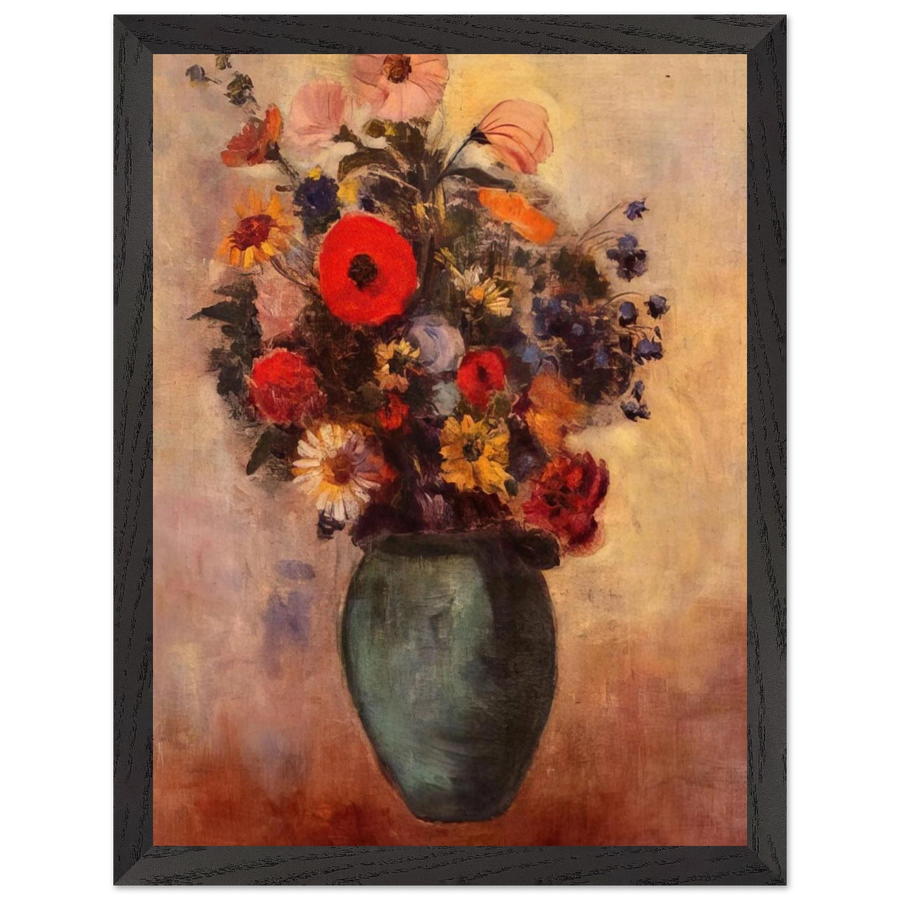 VASE OF FLOWERS 3 by Odilon Redon — Framed art print at Zephyeer