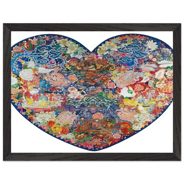 Pagoda - 1982 by Miriam Schapiro — Framed art print at Zephyeer