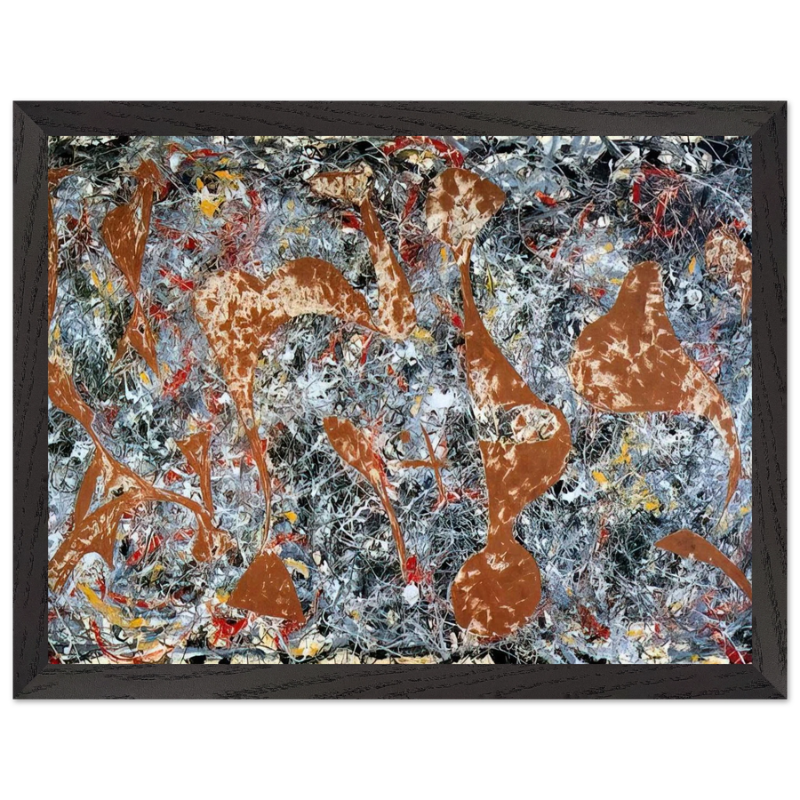 NUMBER 7 OUT OF THE WEB 1949 by Jackson Pollock — Framed art print at Zephyeer