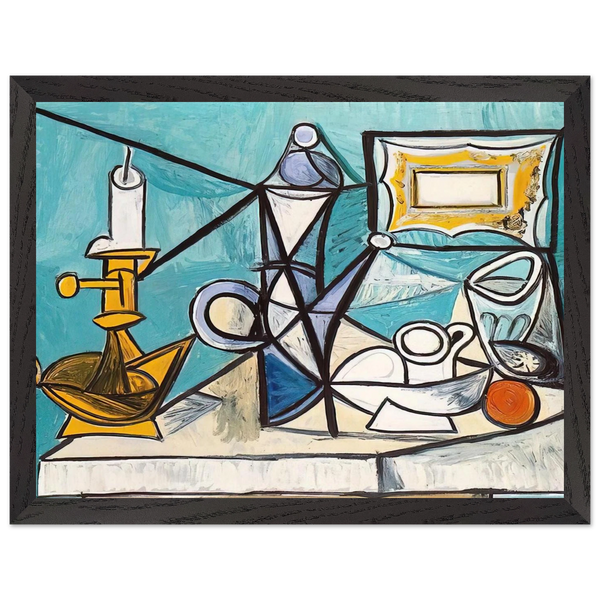 Still life with lamp - 1944 by Pablo Picasso — Framed art print at Zephyeer