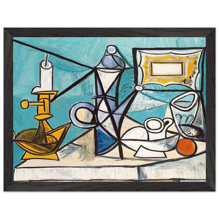 Still life with lamp - 1944 by Pablo Picasso — Framed art print at Zephyeer