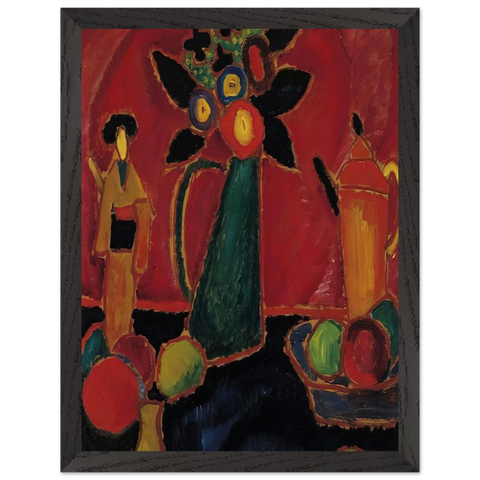 JAPANESE FLOWER 1913 by Alexej von Jawlensky — Framed art print at Zephyeer